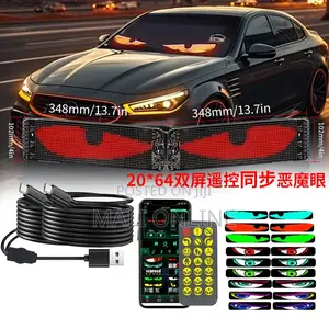 Devil’S Eye 2-Pack Led Car Windshield Display Matrix Panel App