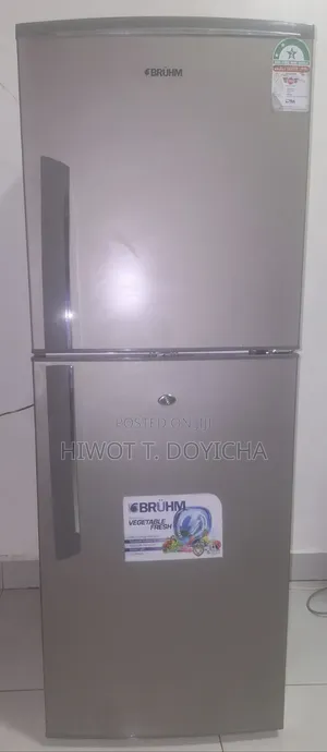 Brühm 195l Double Door Refrigerator – In a Great Condition
