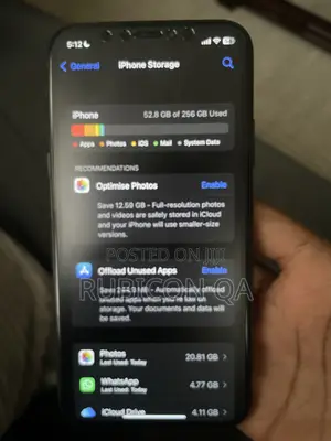 New Apple iPhone X 256 GB Black