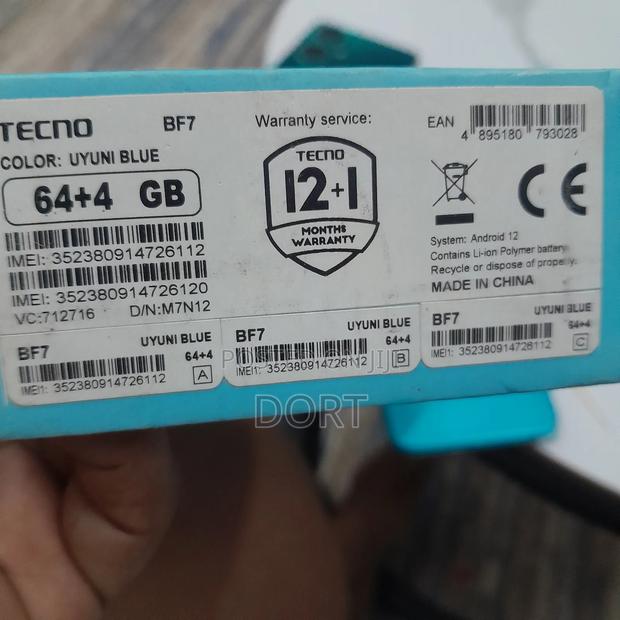 Tecno Pop 7 64 GB Blue - thumbnail 2