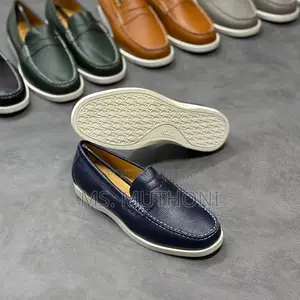 Dior Men's Grained Leather Penny Loafers Size 40-46