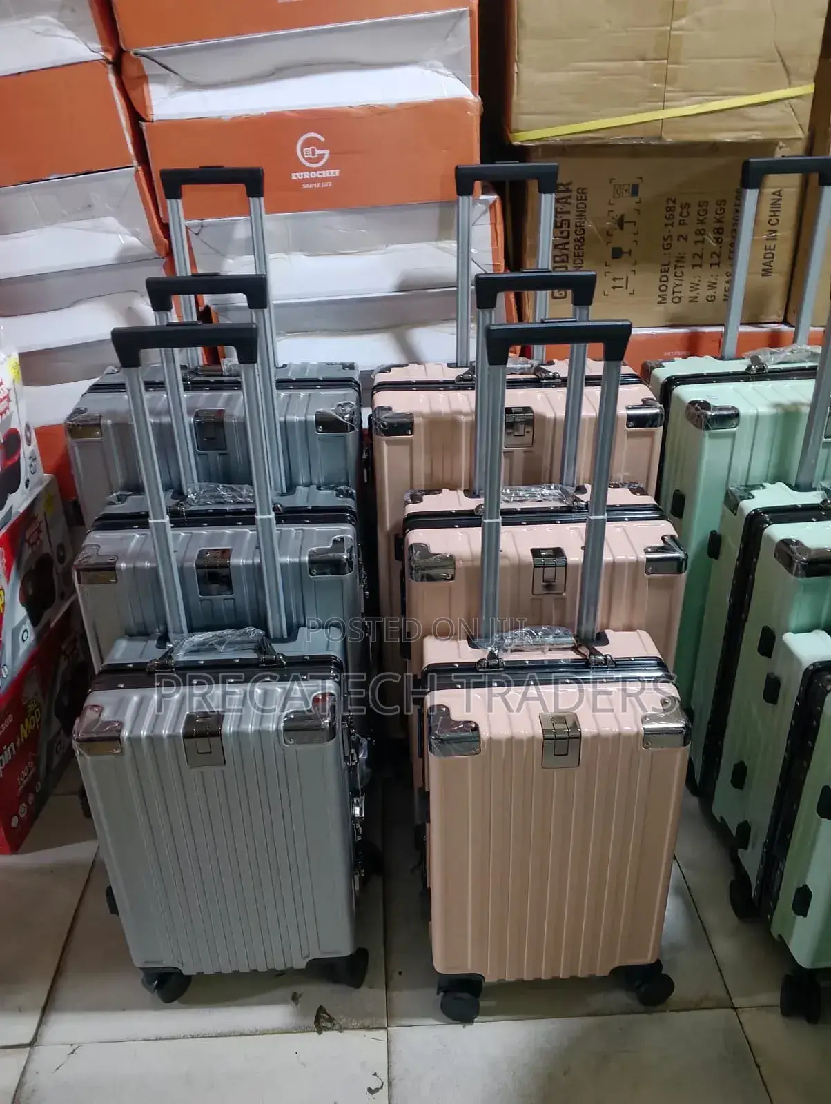 3-Piece Rolling Suitcase Set – Lightweight