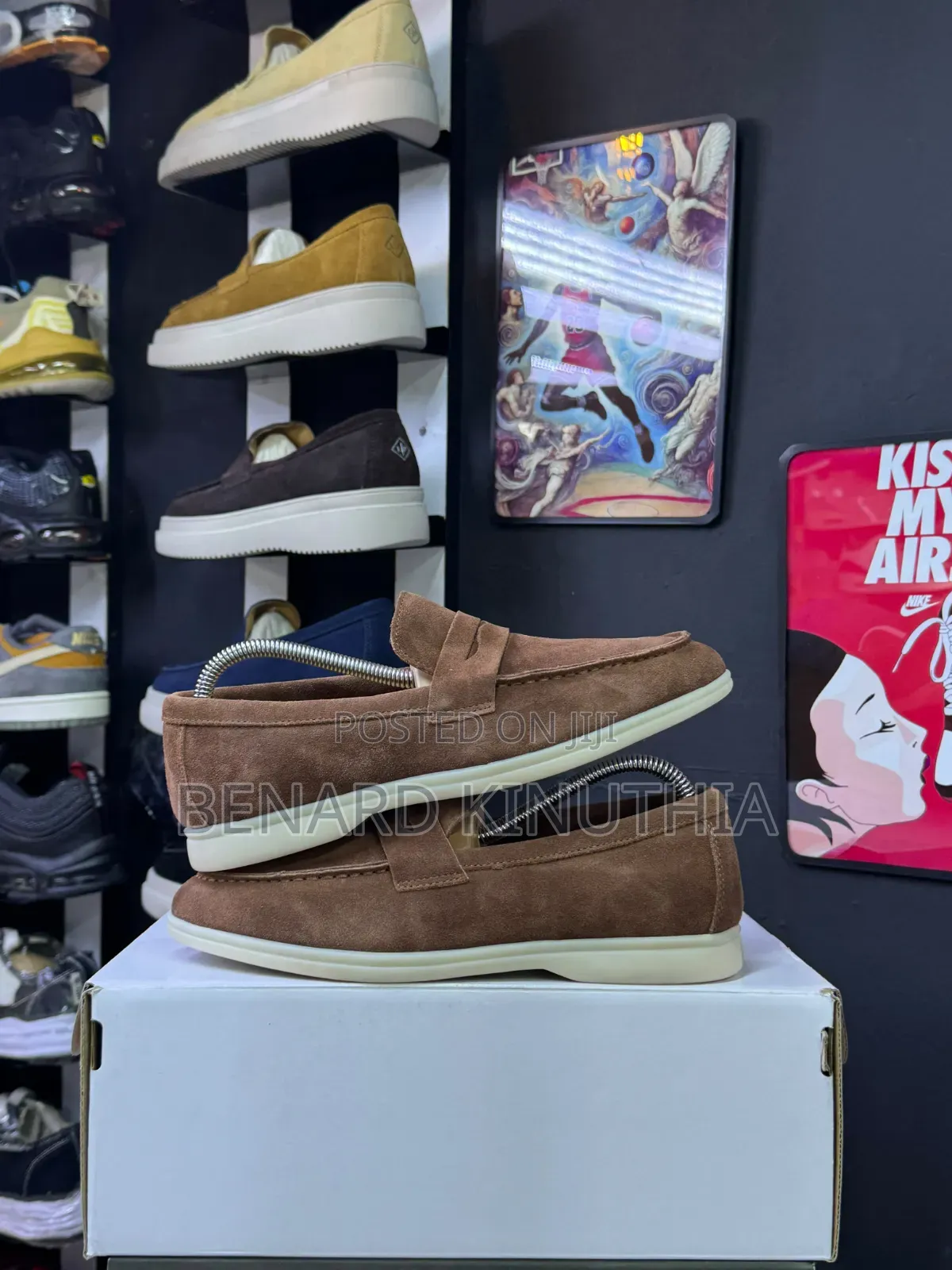 Mens Classic Suede Slip-on Loafers
