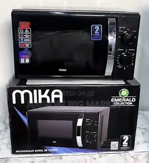 Black 20 Litres Mika Manual Microwave