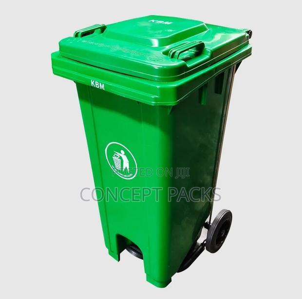 240 LTR Plastic Dustbin With Pedal Wheels.