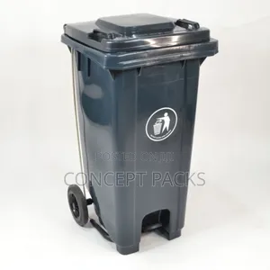 100 Litres Garbage Bin- Pedal and Wheels.