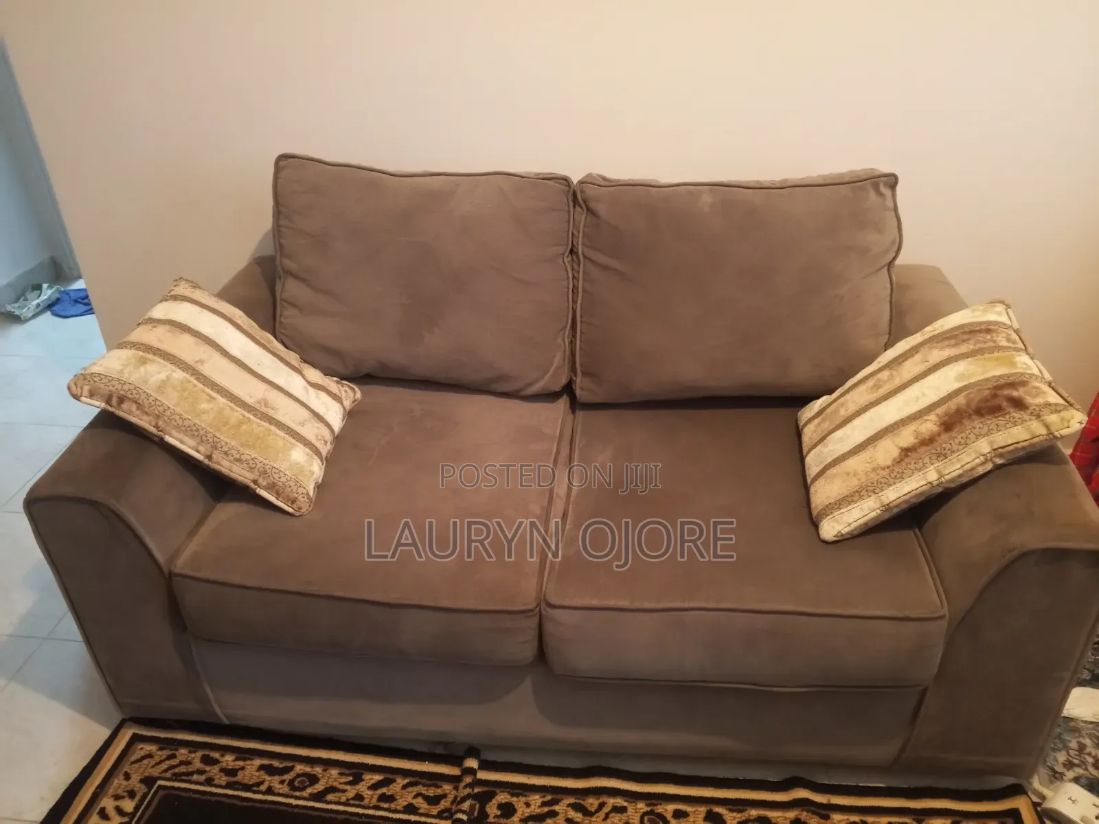 2-Seater Fabric Sofa - Good Condition