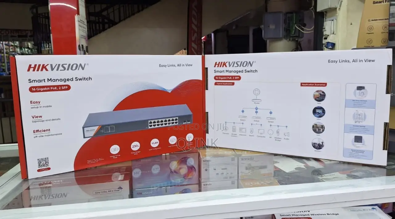 Hikvision Ds-3e1518p-Si-16p2f 16 Port Gigabit Smart Poe Switch