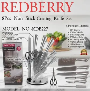 8pcs Redberry Knife Set