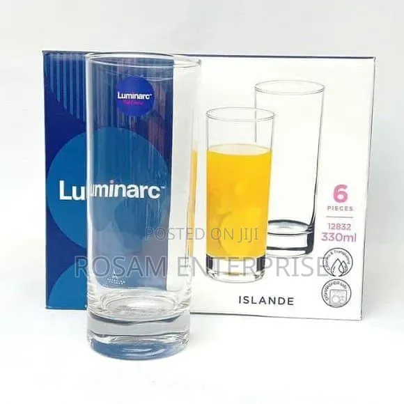 Set of 6 Luminarc(Islande) Glasse
