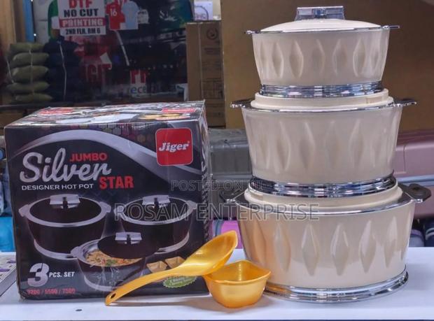 3pcs Jumbo Silver Star Hotpots - main view