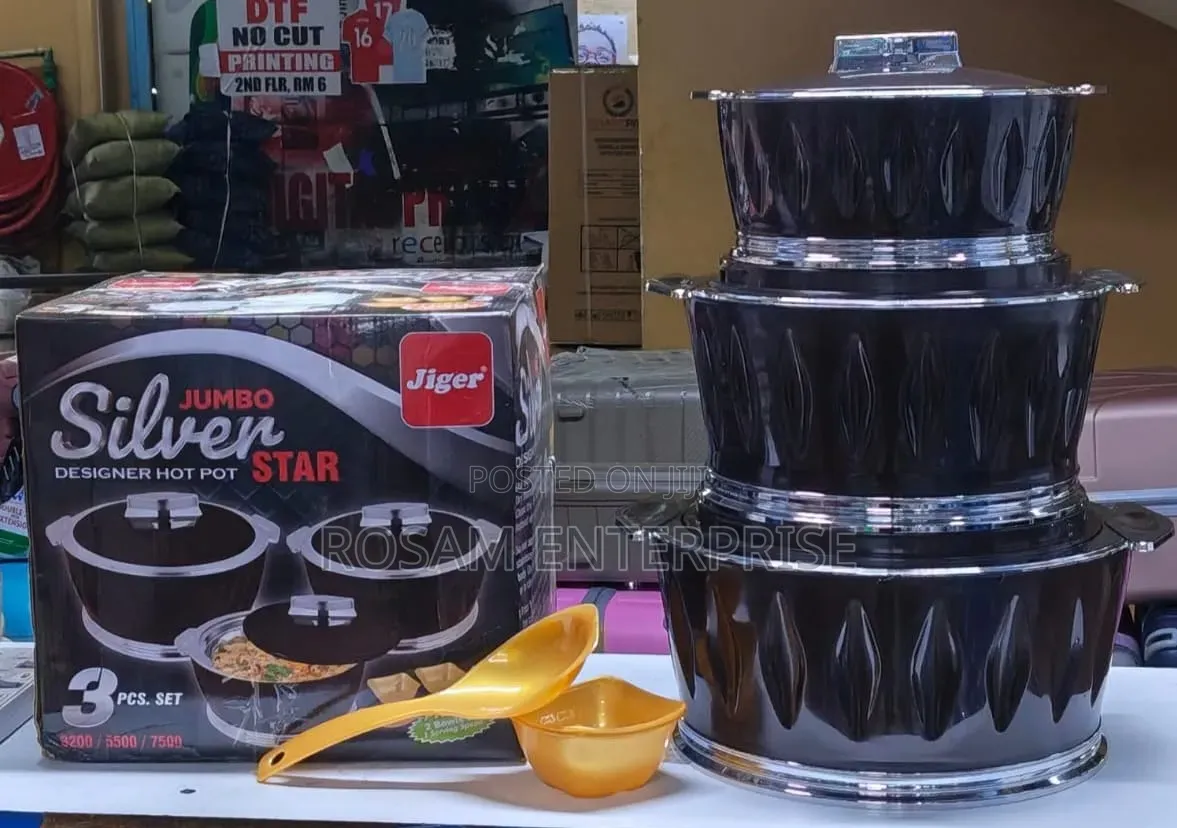 3pcs Jumbo Silver Star Hotpots