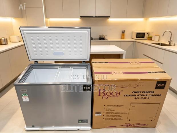 Roch 200l Chest Freezer – Energy Saving Deep Freezer With Lock Key