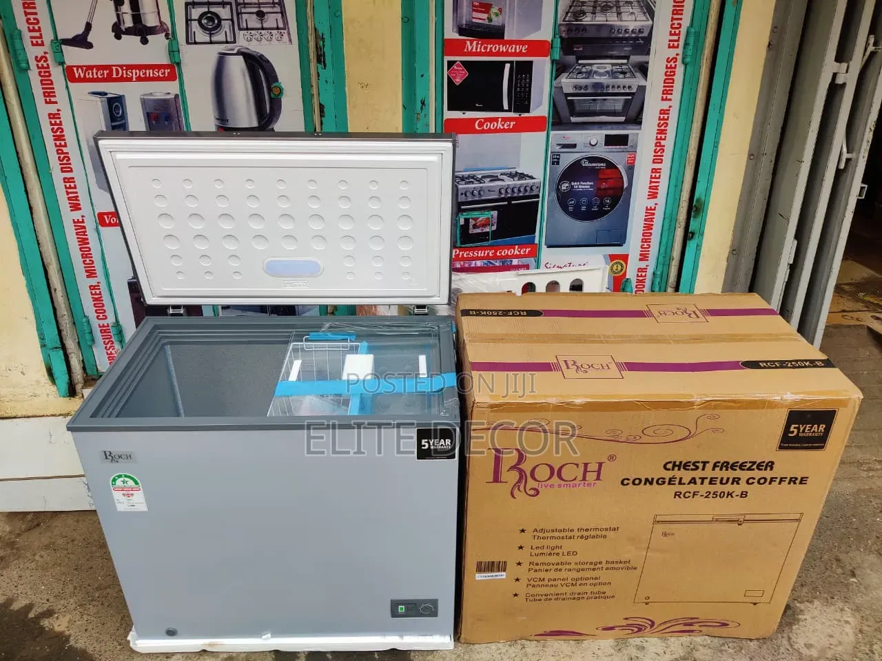 Roch 200l Chest Freezer – Energy Saving Deep Freezer With Lock Key