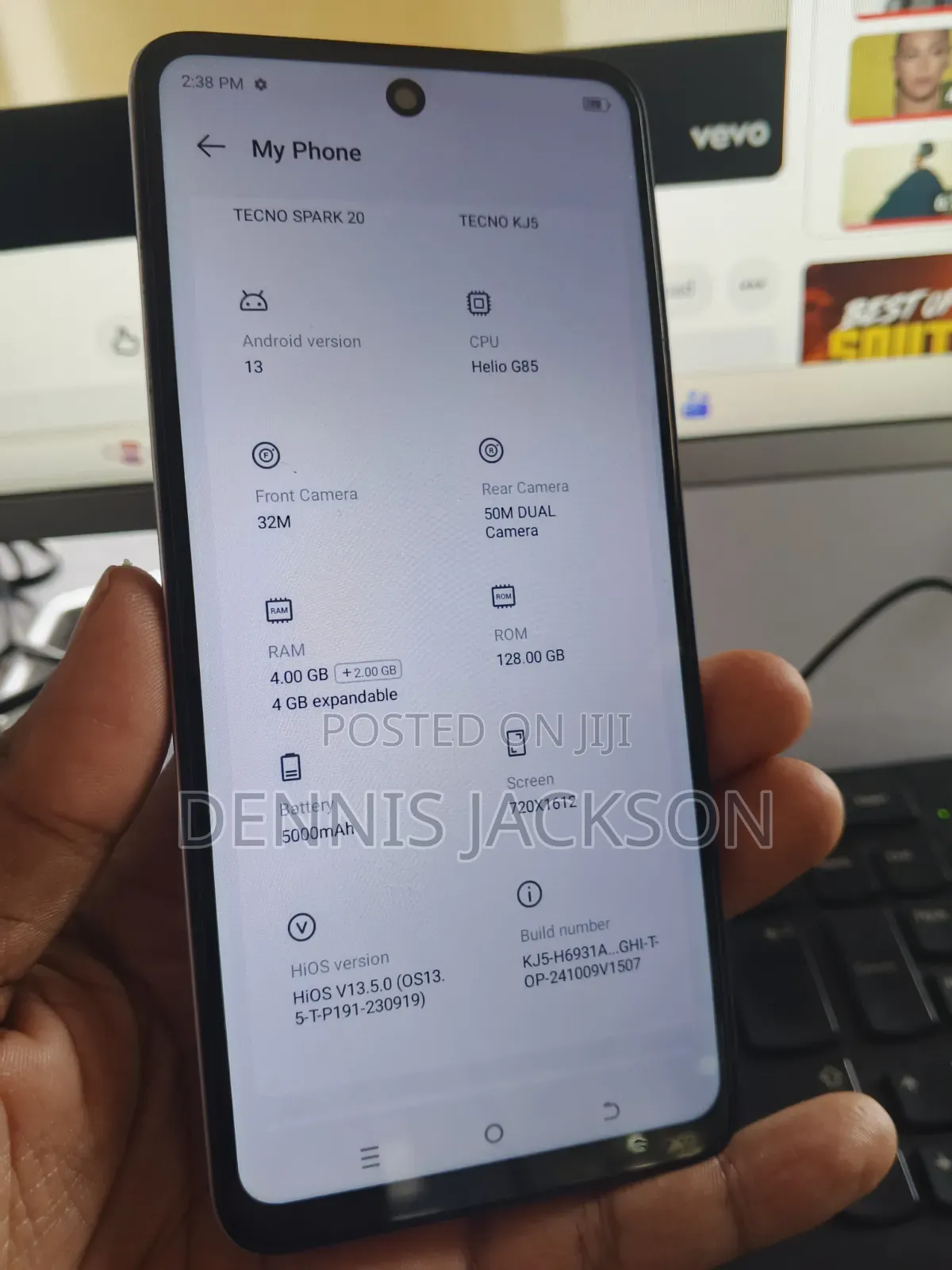 Tecno Spark 20 128 GB White