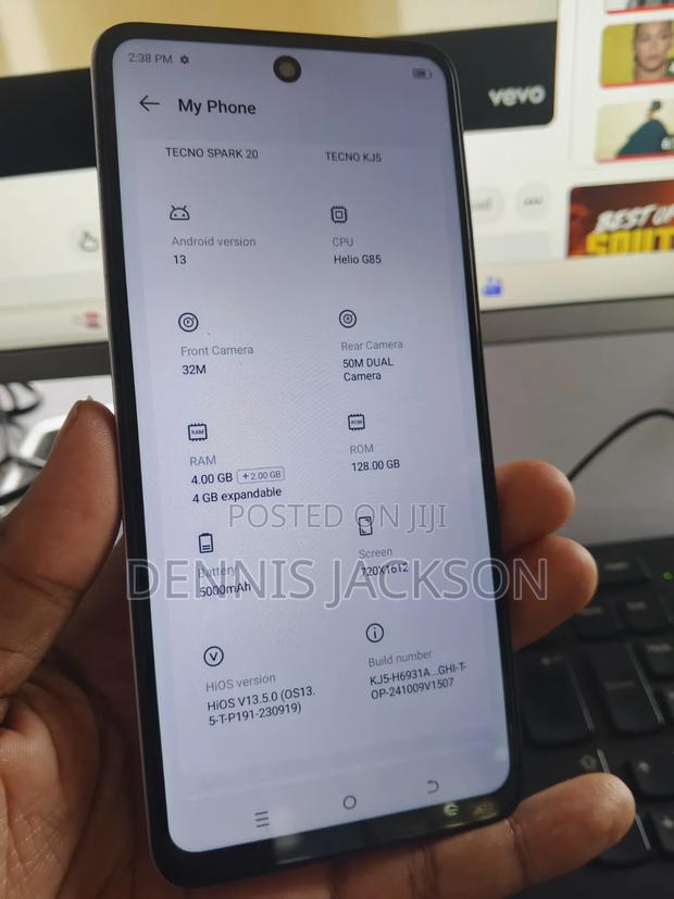 Tecno Spark 20 128 GB White - thumbnail 3