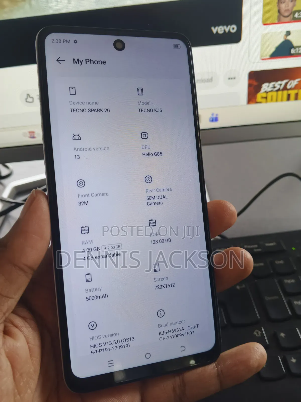 Tecno Spark 20 128 GB White