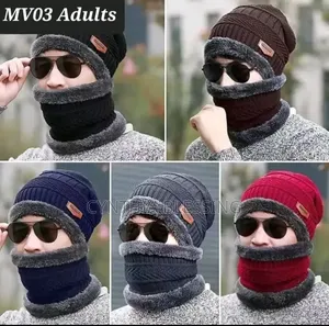 Warm Hats With Scarf