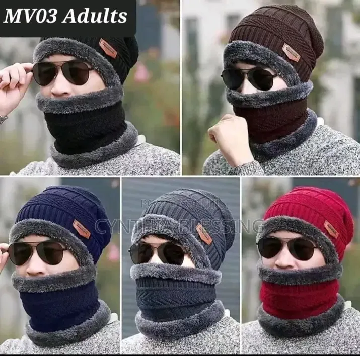 Warm Hats With Scarf