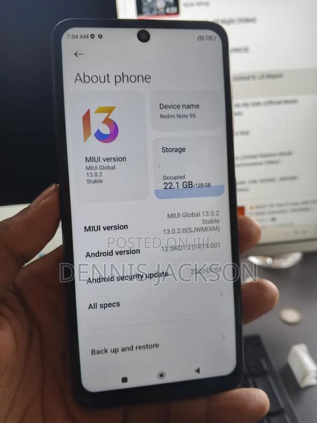 Xiaomi Redmi Note 9S 128 GB Blue - thumbnail 4