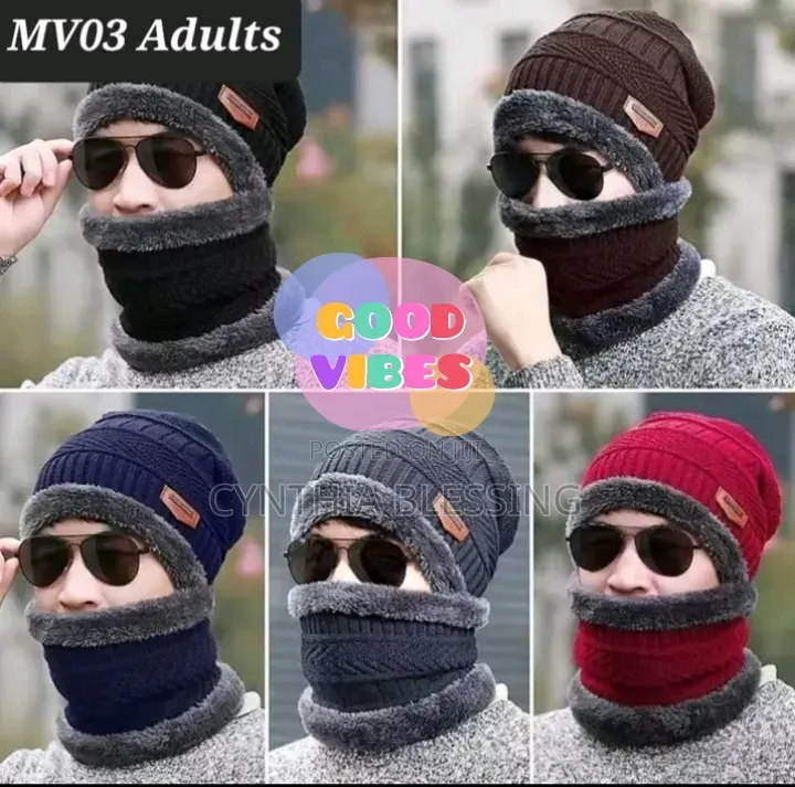 Warm Hats With Scarf
