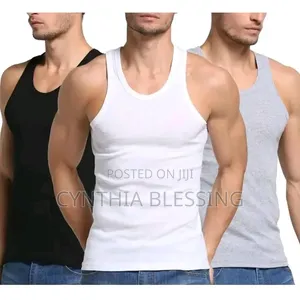 Fashion 3 PCS Cotton Vests for Men