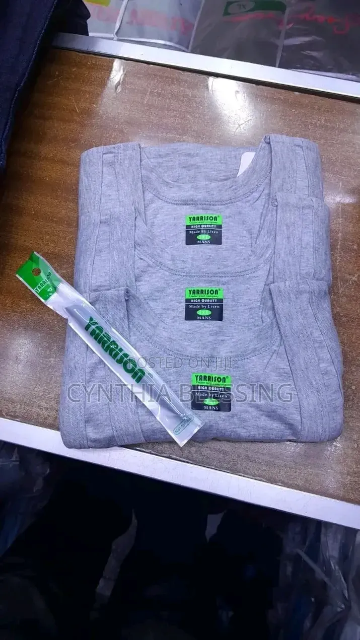 3 PCS Men's Cotton Vests_grey