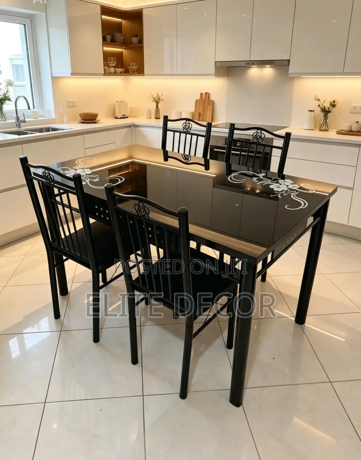 Executive 4 Seater Dining Table Set – Modern Stylish Dining Set