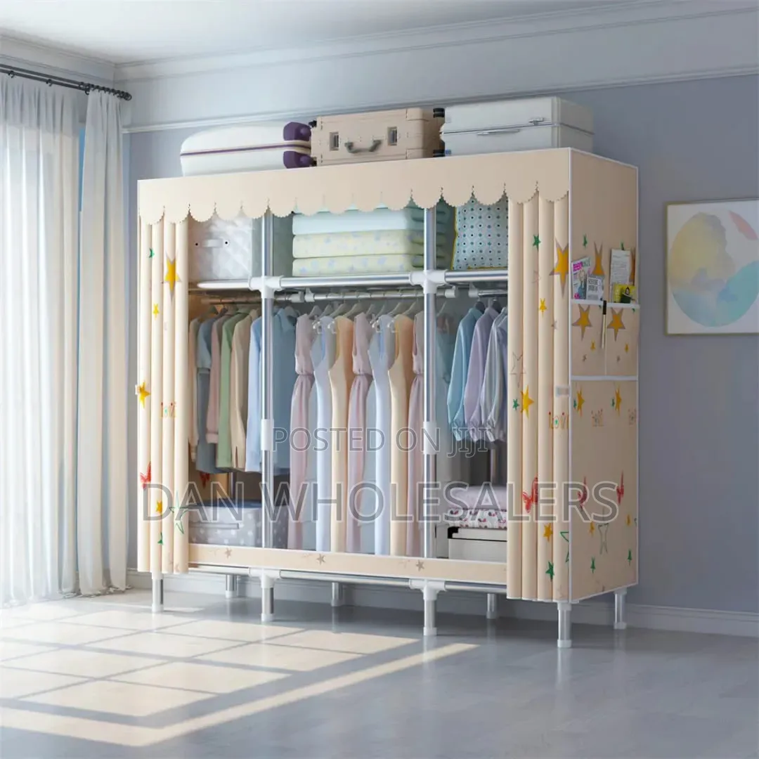 Heavy Duty Metallic Portable Wardrobe