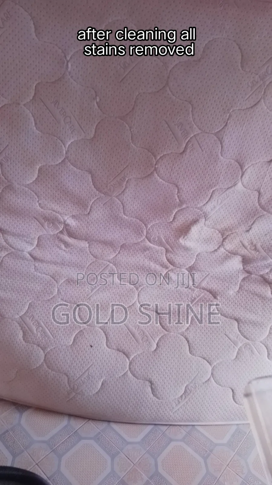 Before and After Cleaning of Mattress