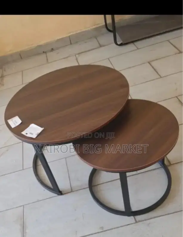 Wooden Nesting Coffee Table Marble Effect (Mdf) at