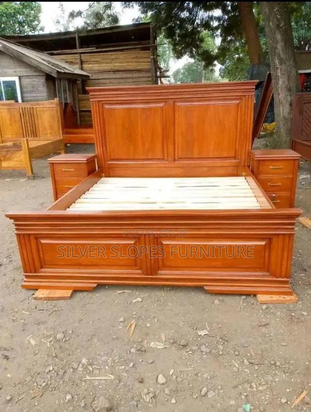 Pure Mahogany King Size Bed(6x6) Royal Design