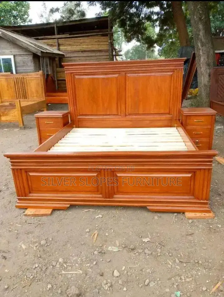 Pure Mahogany King Size Bed(6x6) Royal Design