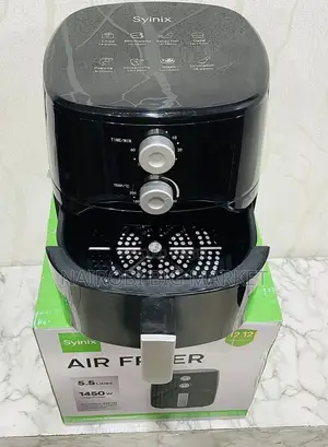 Syinix 5.5l Air Fryer With Double Knob