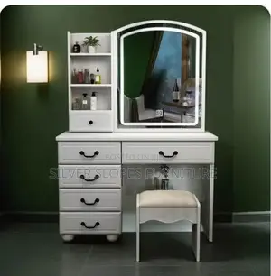Clean Dressing Table With Mirror
