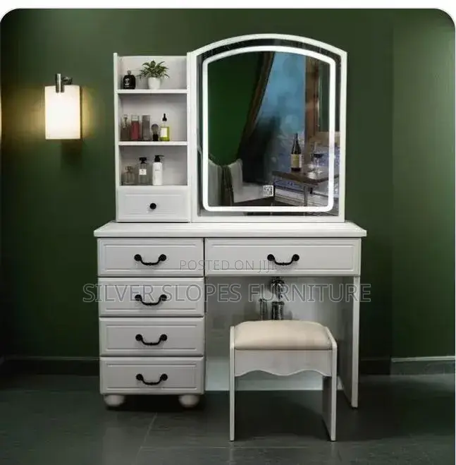 Clean Dressing Table With Mirror