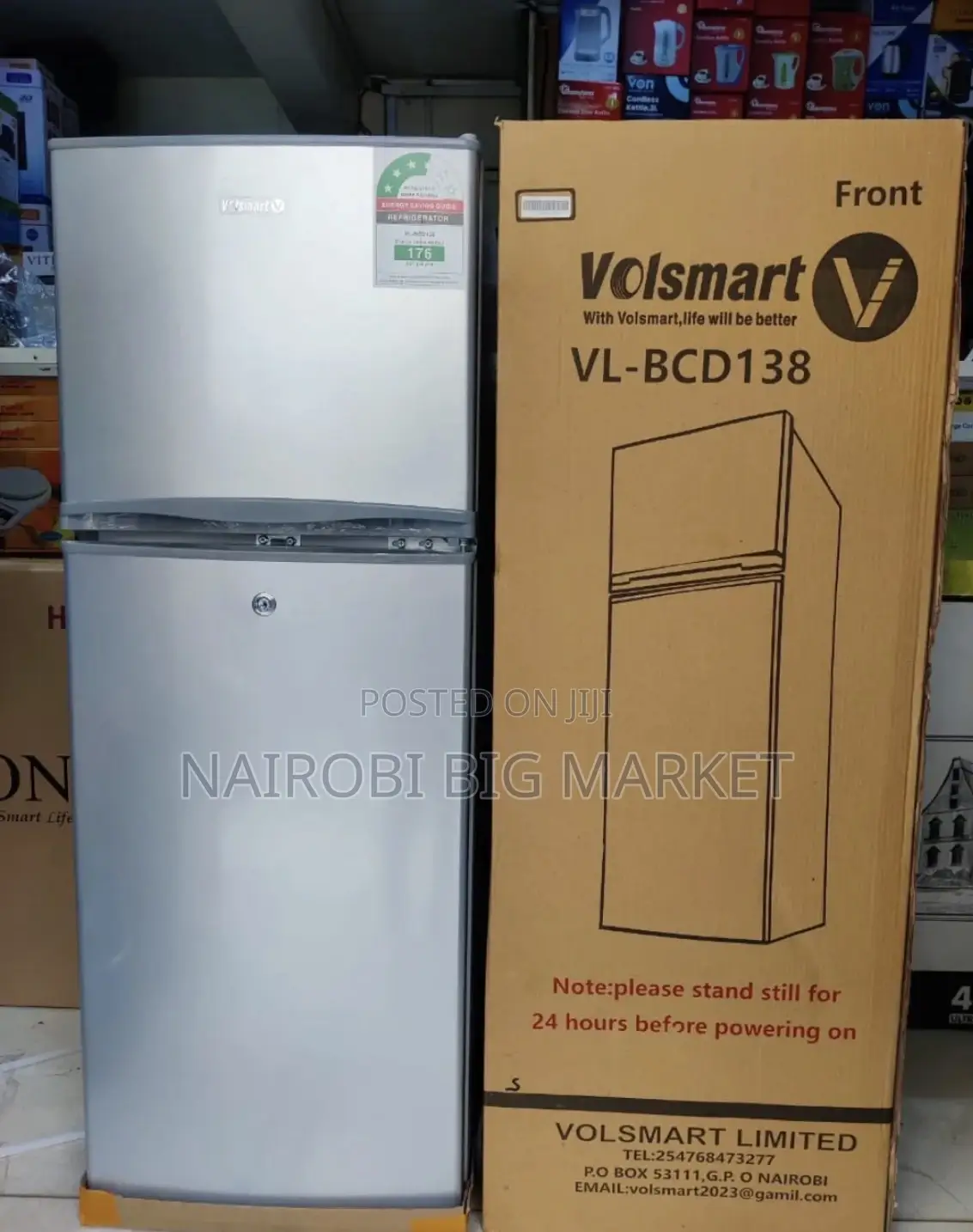 Volsmart 138litres Double Door