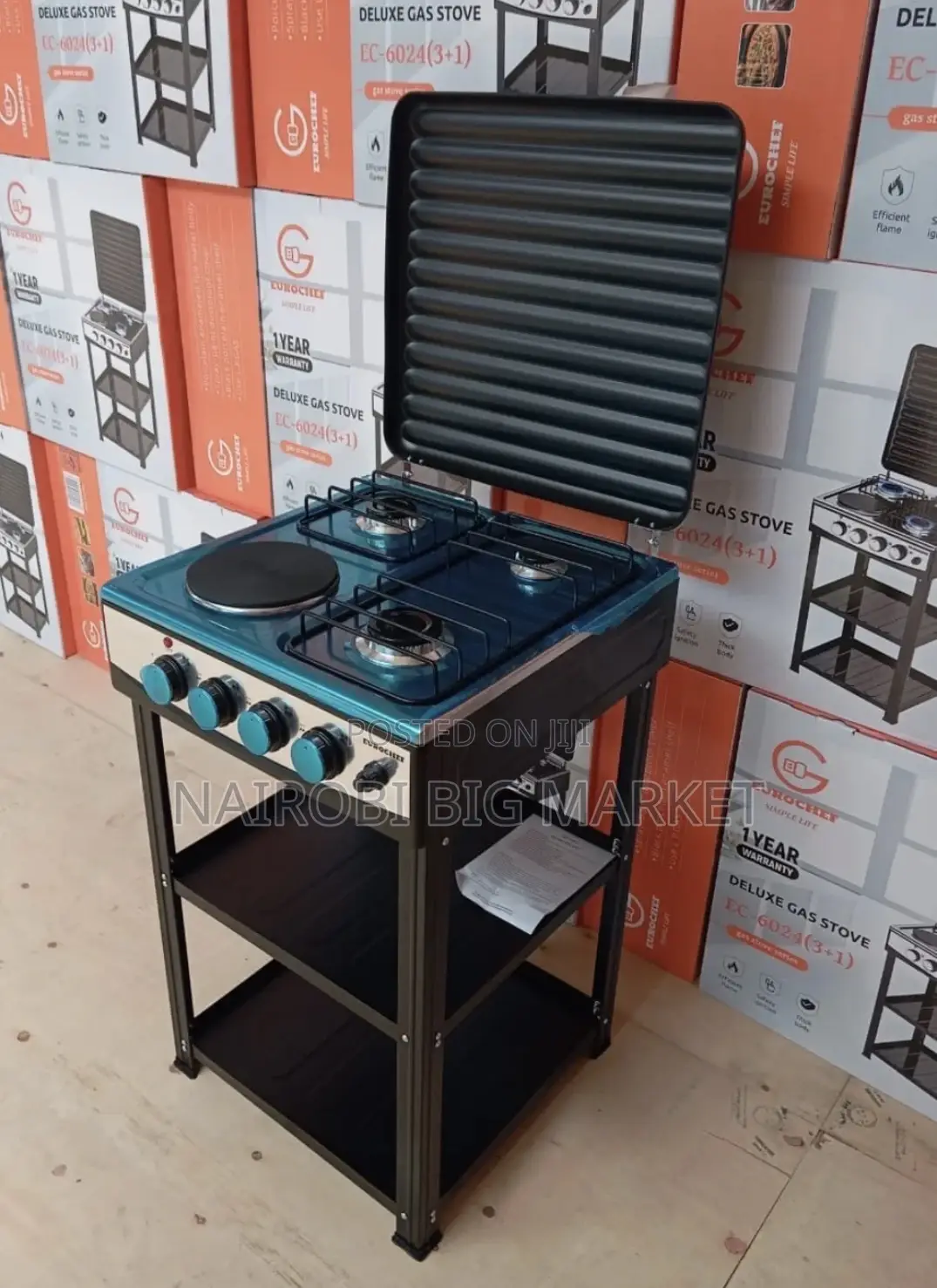 Eurochef 3+1 Cooker With Shelves