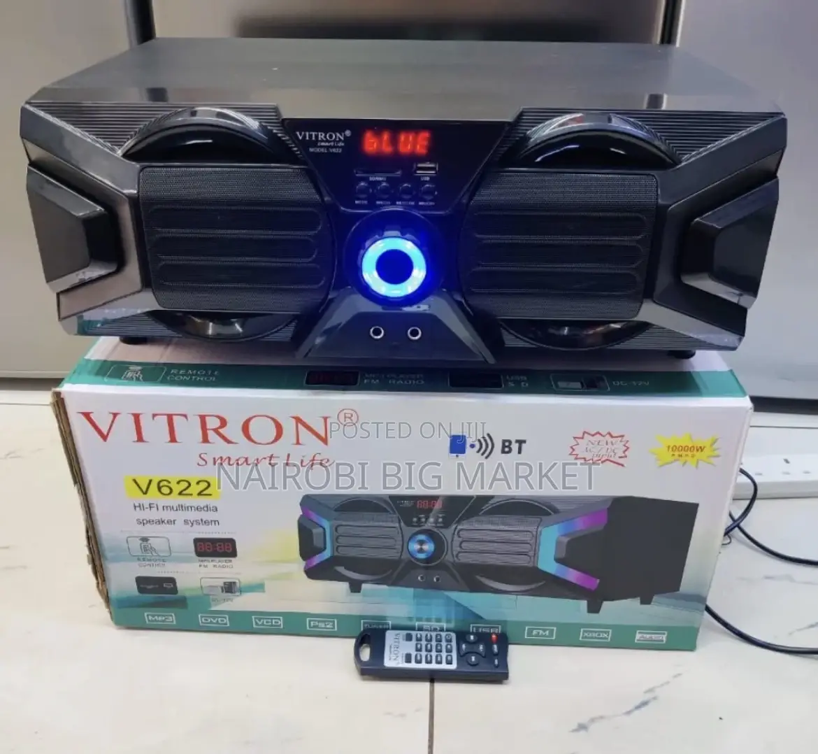 *Vitron Xbox Speaker With Bluetooth,Usb,Mp3, Fm Radio Ac/Dc V621