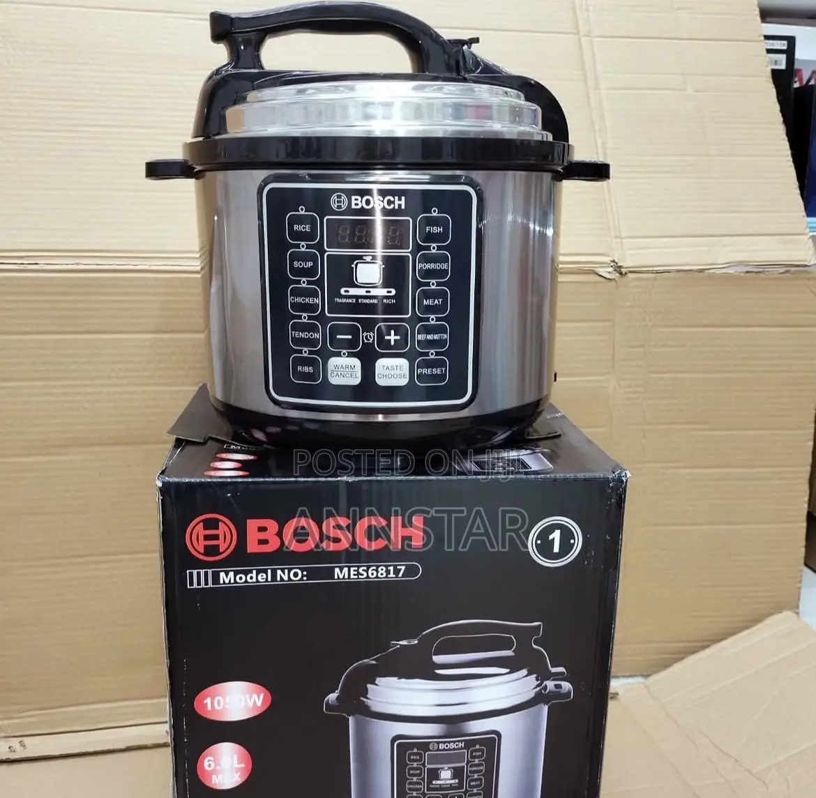 6 Litre Bosch Electric Pressure Cooker