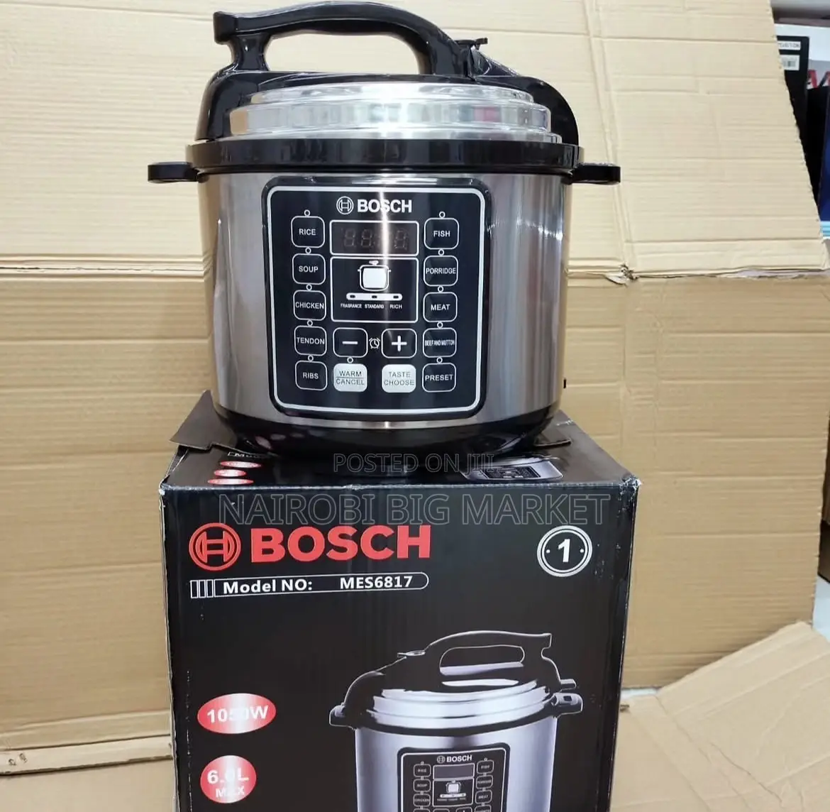 6 Litre Bosch Electric Pressure Cooker