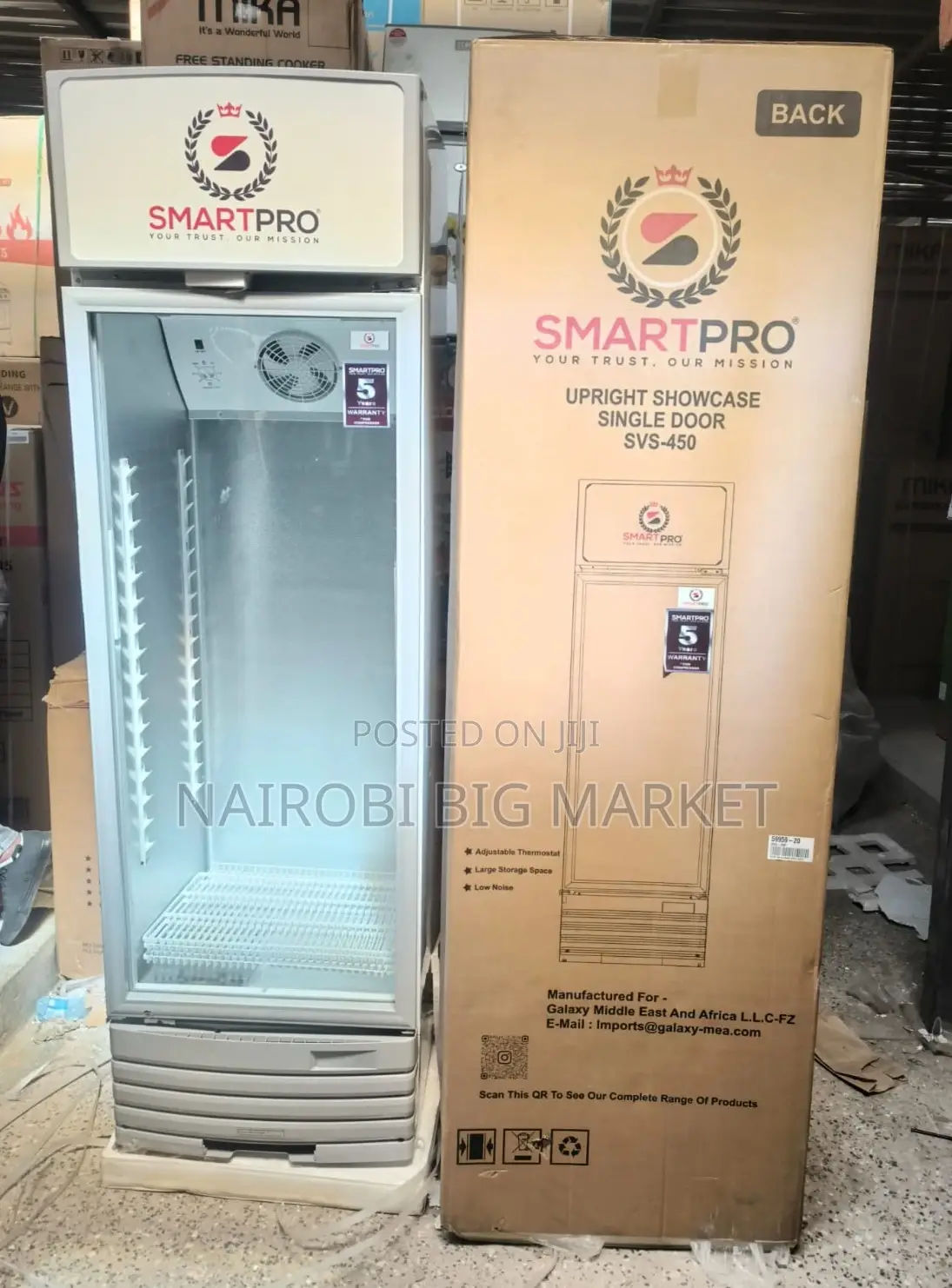 209 Litres SVS-275 Smart Pro Upright Showcase Display Refrigerator