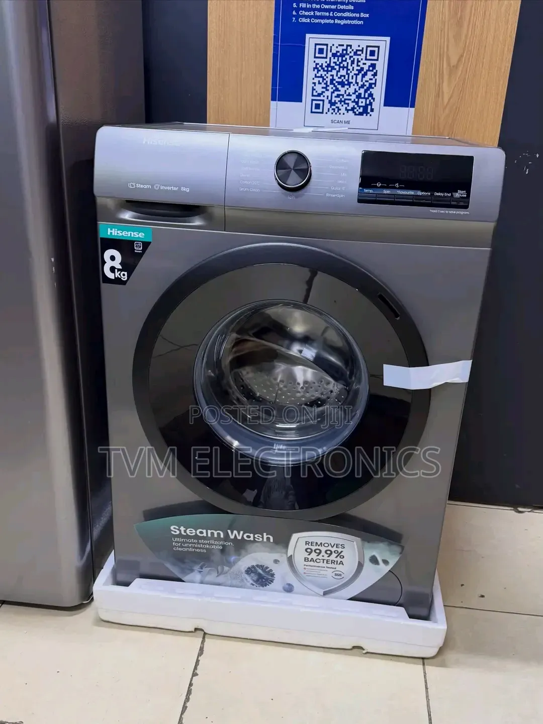 Hisense 8kg Wash and Spin Front Load Washing Machine