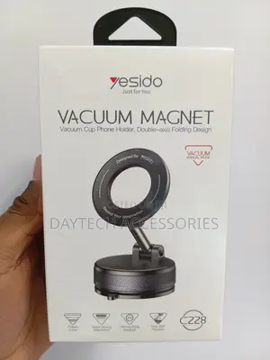 This Is a Yesido C228 Vacuum Magnet Phone Holder a Double-Axis Folding