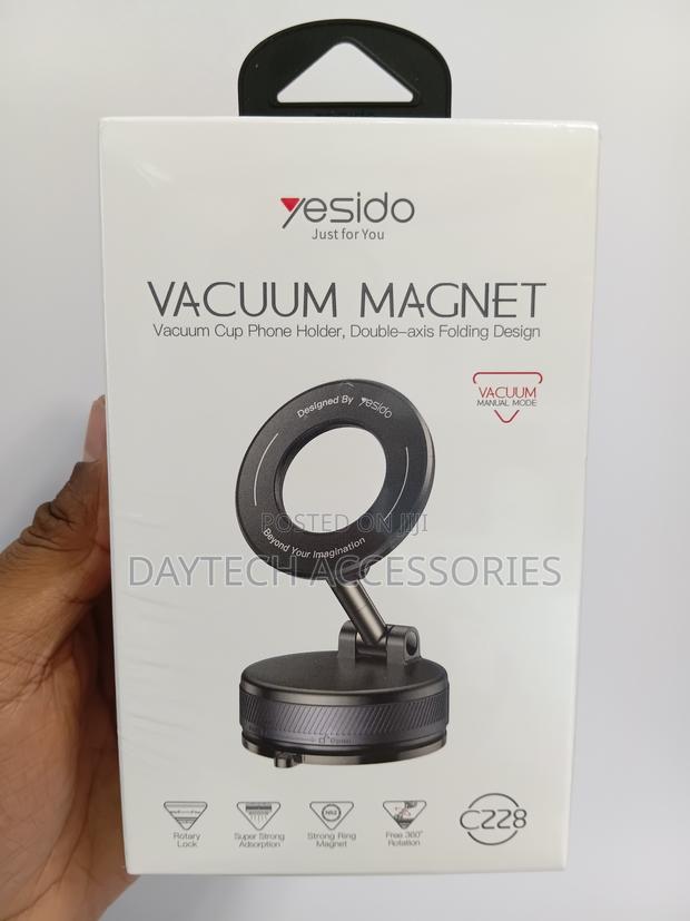 This Is a Yesido C228 Vacuum Magnet Phone Holder a Double-Axis Folding - thumbnail 2