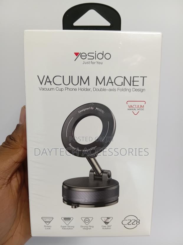 This Is a Yesido C228 Vacuum Magnet Phone Holder a Double-Axis Folding - thumbnail 3