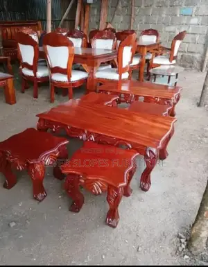 Pure Mahogany Wood Coffee Table Set