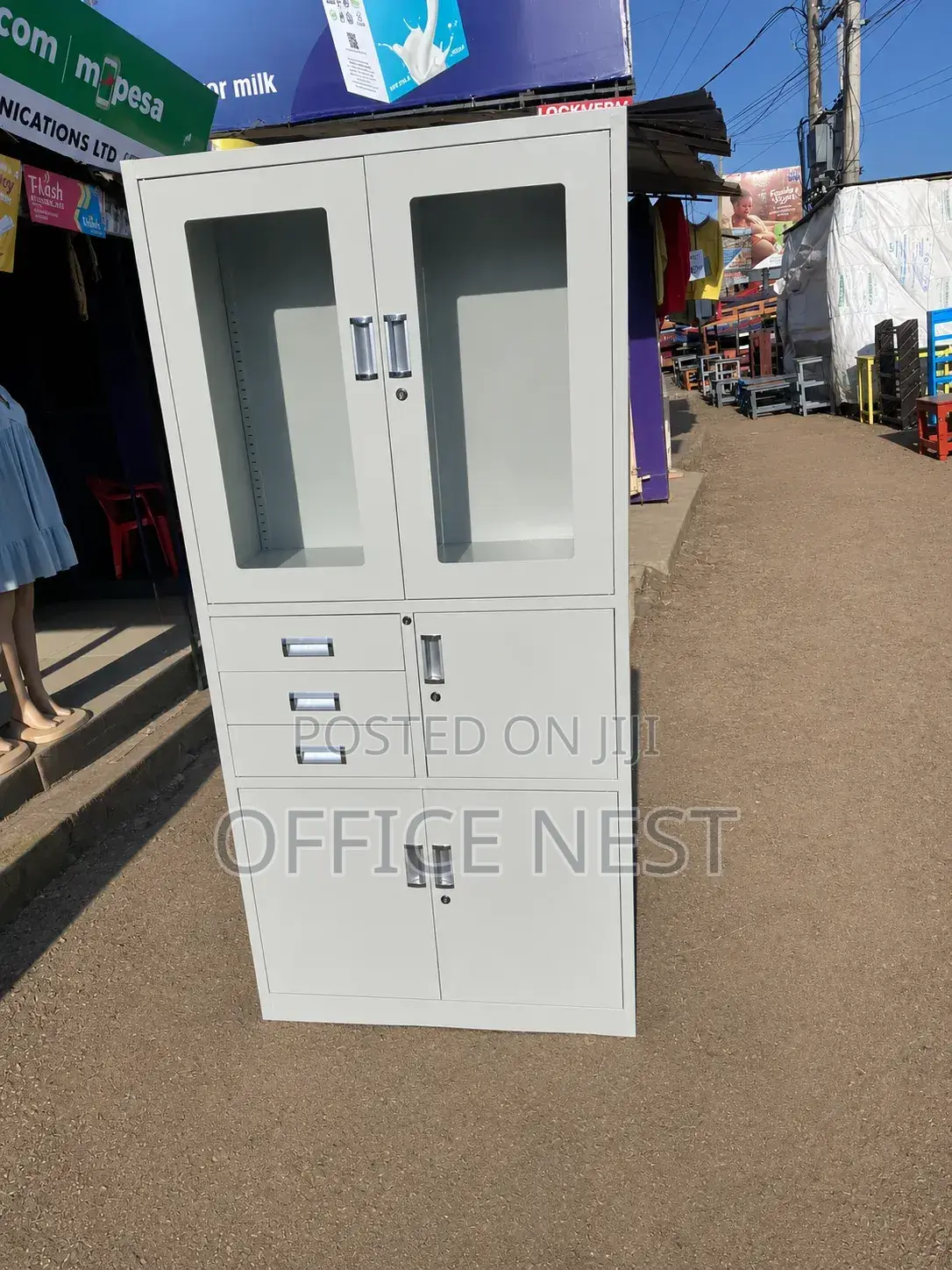 Office Cabinet With a Safe Box