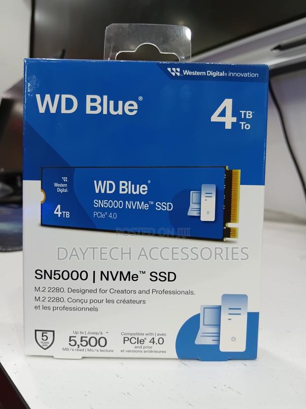 This Is a Western Digital Wd Blue Sn5000 4tb Nvme Ssd. - thumbnail 2