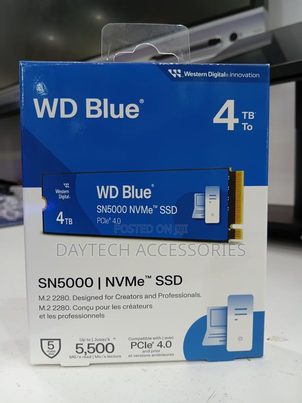 Wd Blue Sn5000 4tb Nvme Pci-E Internal SSD - thumbnail 2